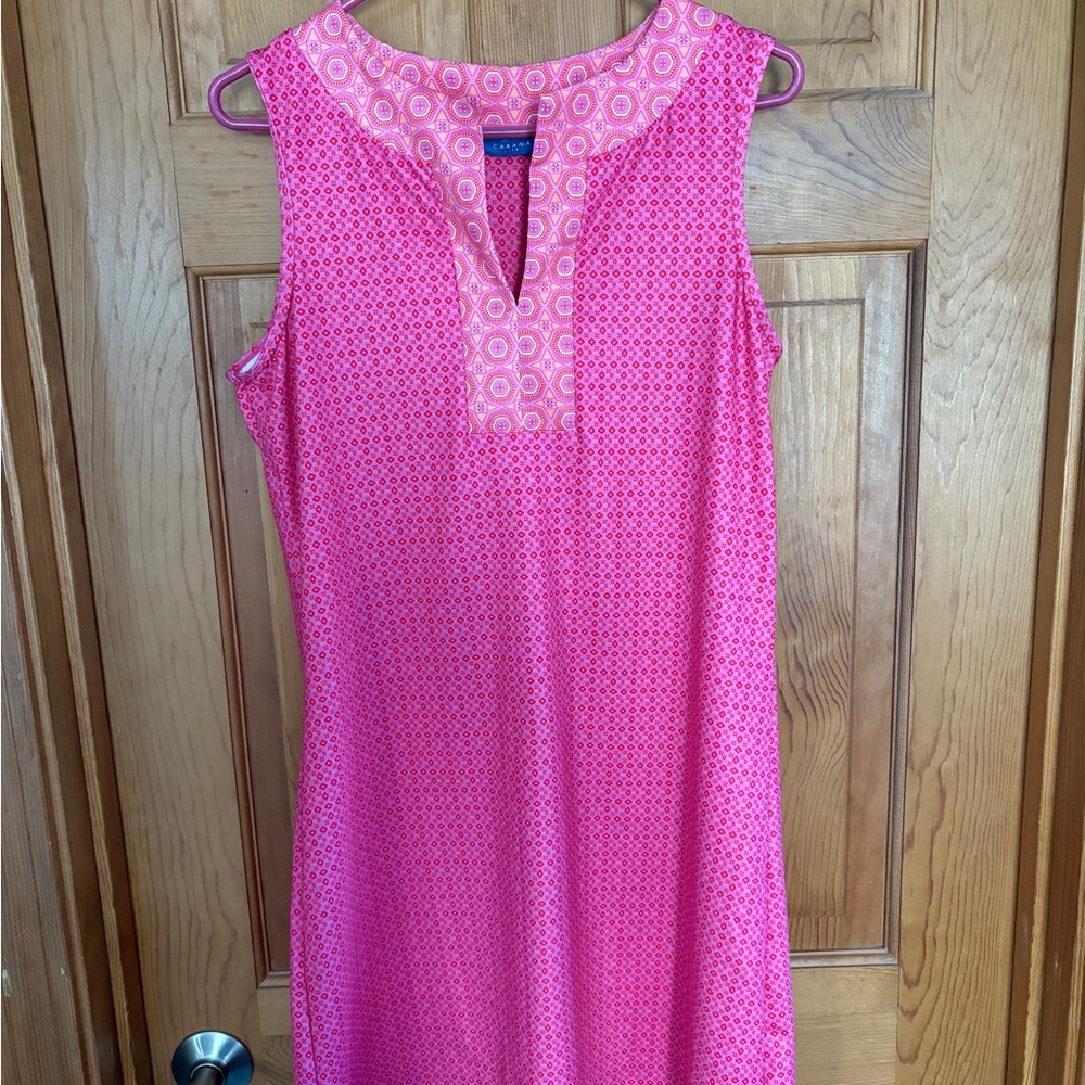 Cabana Life Pink and Orange Patterned Top
